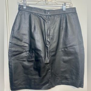 Vintage Comint Leather Skirt